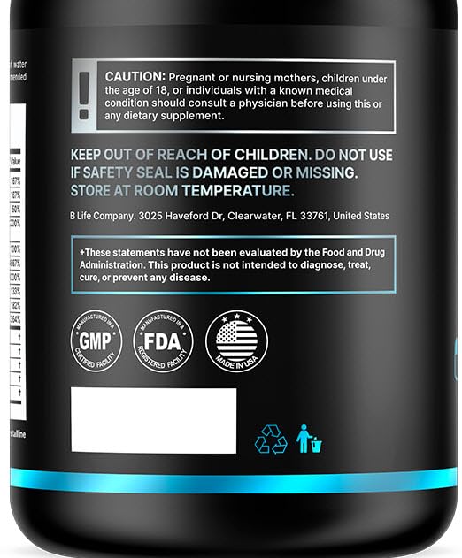 Men’s Hair Growth Supplement – Biotin & Collagen Hair Vitamins for Men – Thicker, Fuller Hair, Nail & Scalp Support – Hair Loss Supplement with Zinc, Selenium & Vitamins A C D E – 240 Capsules B Life Company Au supplements