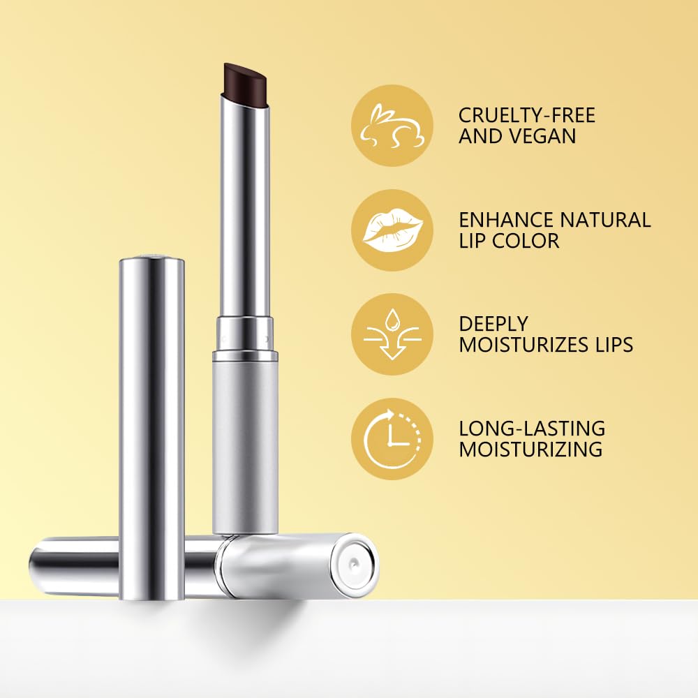 Honey Butter Lipstick Tinted Lip Balm, Shine Moisturizing Plumper Lipstick for Women, Natural Nourishing Hydrating Lip Gloss Stain for Dry Lips, Lightweight Lip Liner Care Makeup, Vegan - Black & Pink HHLTOH Au supplements