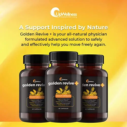 UpWellness Golden Revive + Joint Support with Quercetin, Magnesium, and Turmeric UpWellness Nutrient-Rich Living Au supplements