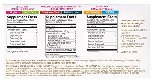 Hyleys Detox Tea 14 Days Kit - 42 Tea Bags - Herbal Supplement - Mother's Mother's Day HYLEYS Au supplements