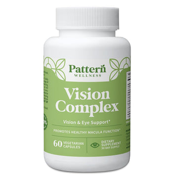 Pattern Wellness Vision Complex Supplement – Daily Eye & Visual Function Support – Herbal Extract & Vitamin Blend – 60 Vegan Capsules Pattern Wellness Au supplements