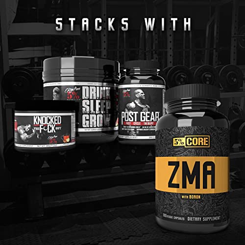 5% Nutrition Core ZMA (with Boron) | Promotes Recovery by Restoring Levels of Zinc, Magnesium & Vitamin B-6 (90 Capsules) 5% Nutrition Au supplements