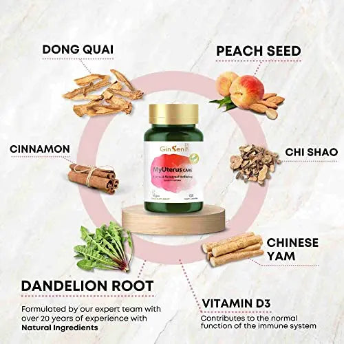 GinSen MyUterus Care for Women’s Warm Uterus, Pregnancy & Menstrual Wellness GinSen Au supplements