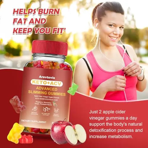 Arevtovis Apple Cider Vinegar Gummies - Boost Energy, Detox & Support Gut Health ACV Arevtovis Au supplements