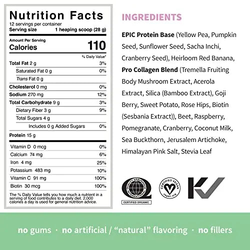 Sprout Living Epic Protein, Plant Based Protein & Superfoods Powder, Pro Collagen, Sprout Living Au supplements
