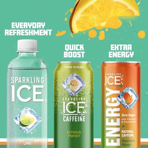 Sparkling Ice, Lemon Lime Sparkling Water, Zero Sugar Flavored Water, with Vitamins Sparkling ICE Au supplements