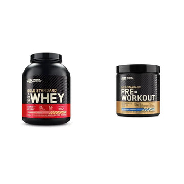 Optimum Nutrition Gold Standard 100% Whey Protein Powder & Gold Standard Pre-Workout Optimum Nutrition Au supplements