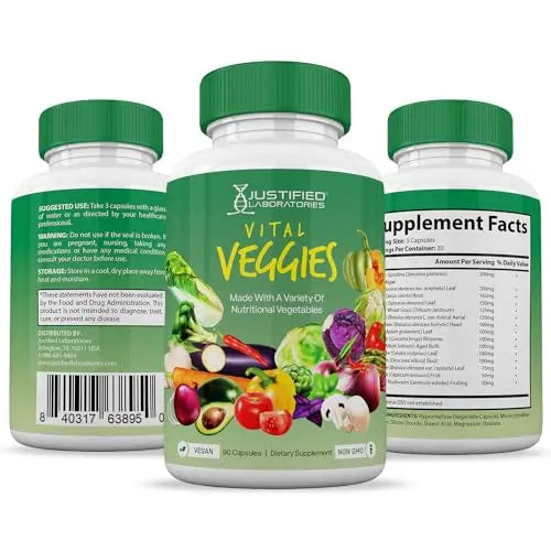 (Set of 2) Vital Fruits and Veggies Supplement Red & Green Superfoods Whole Food Justified Laboratories Au supplements