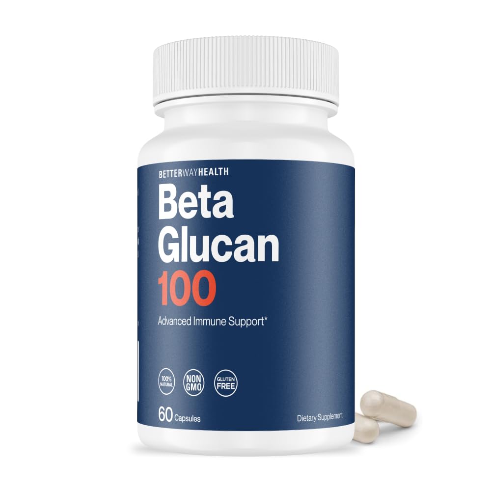 Better Way Health™ - Advanced Immune Readiness - Highly Purified 1,3/1,6 Beta Glucan 100 - Clinically Tested Immune Defense - 100mg/60 Capsules Better Way Health Au supplements