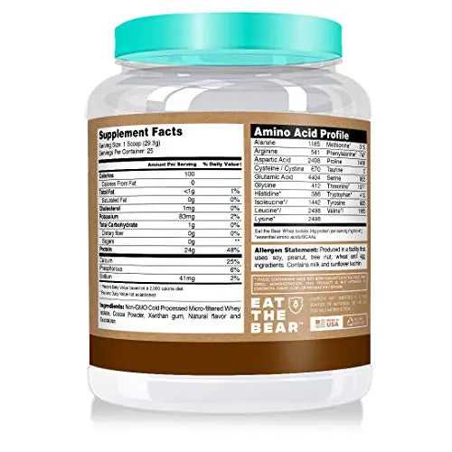 Eat the Bear Whey Protein Isolate Protein Powder 2 lbs (Chocolate) Eat The Bear Au supplements