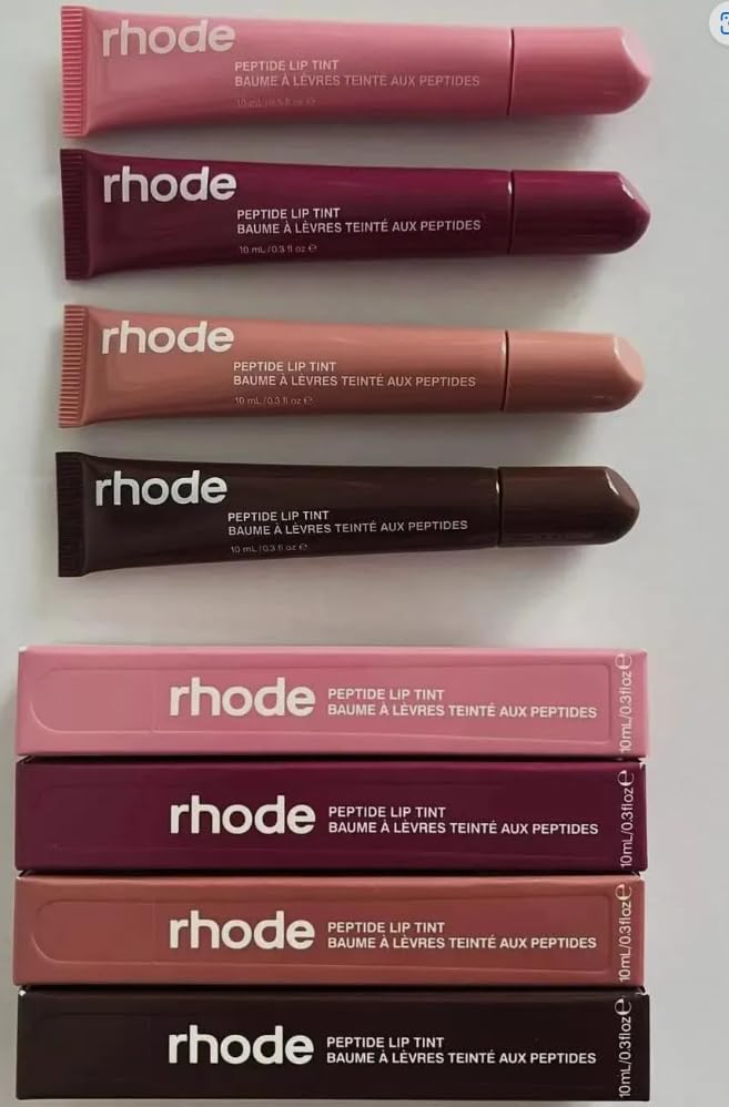 Rhode by Hailey Bieber The Peptide Lip TINTS SET ALL FOUR SHADES TOGETHER, 10ml/.3 Rhode Au supplements