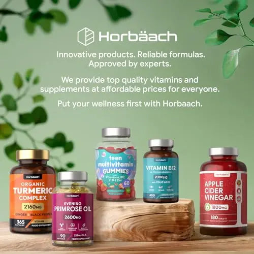 Vitamin B6 and B12 Tablets High Strength | 60 Count | with 100mg of Vitamin B6 Horbäach Au supplements