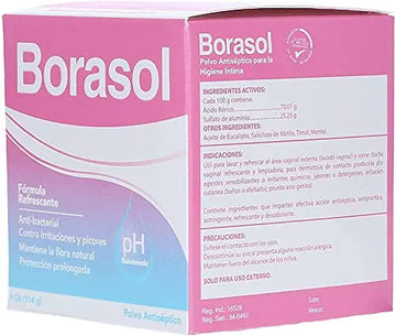 Borasol Antiseptic Powder Refreshing Deodorant and Vaginal Wash 4 OZ FQQF Au supplements