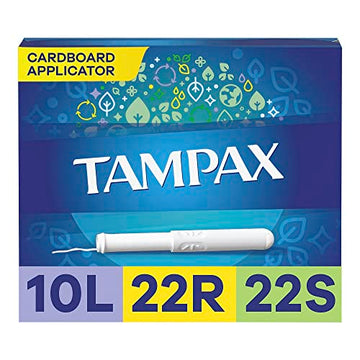 Tampax Tampons Multipack, Lite/Regular/Super Absorbency, Cardboard Applicator, Leakgaurd Skirt Tampax Au supplements