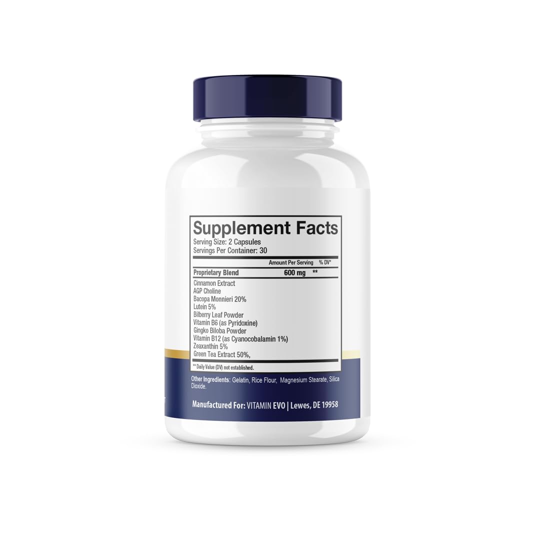 (2 Pack) Brain Defender Capsules, Official Brain Defender Support Supplement Pills, Brain Defender Cognitive Health Memory Advanced Formula, Braindefender Brain Support 2 Month Supply (120 Capsules) Vitamin Evo Au supplements