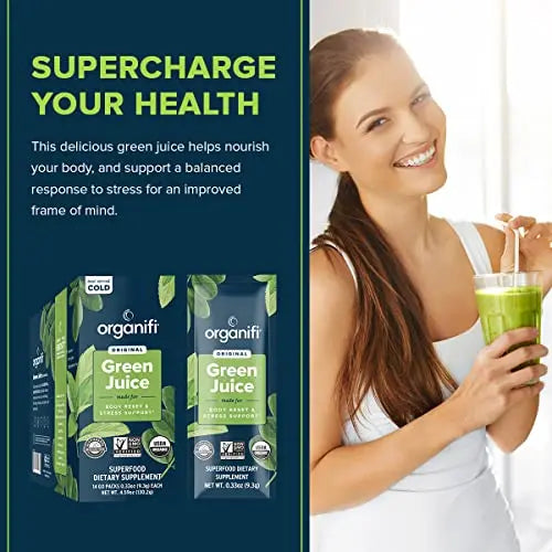Organifi: GO Packs - Green Juice - Organic Superfood Supplement Powder - 30 Count Organifi Au supplements