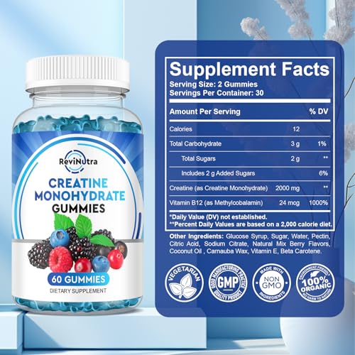 Creatine Monohydrate Gummies for Men & Women, Chewables Creatine Monohydrate My Store Au supplements