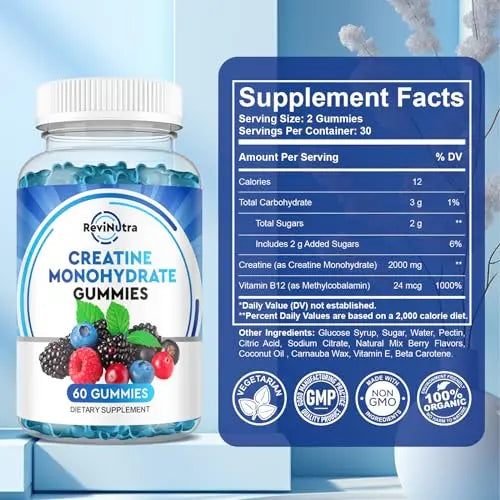 Creatine Monohydrate Gummies for Men & Women, Chewables Creatine Monohydrate My Store Au supplements