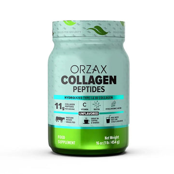 ORZAX Collagen Peptides Powder Unflavored - Hair, Skin and Nails Vitamins - Bone ORZAX Au supplements