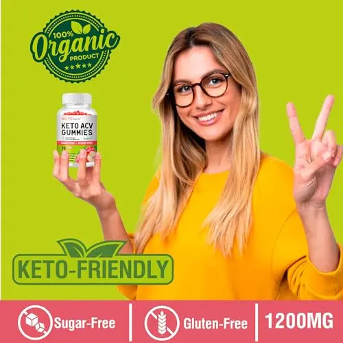 NutriKrisp Organic Keto ACV Gummy for Weight Loss - Sugar & Gluten Free Apple Cider NutriKrisp Au supplements