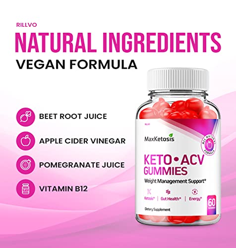 (2 Pack) Max Ketosis Keto ACV Gummies Max Ketosis Advanced Formula Apple Cider Vinegar Rillvo Au supplements