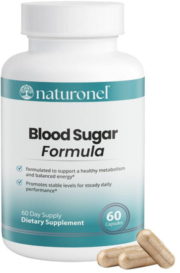 Naturonel Blood Sugar Formula – Metabolic Support with Cinnamon, Banaba, Bitter Melon, Guggul, Licorice, Gymnema, Juniper, Alpha Lipoic Acid & Chromium | Made in USA, GMP Certified Naturonel Au supplements