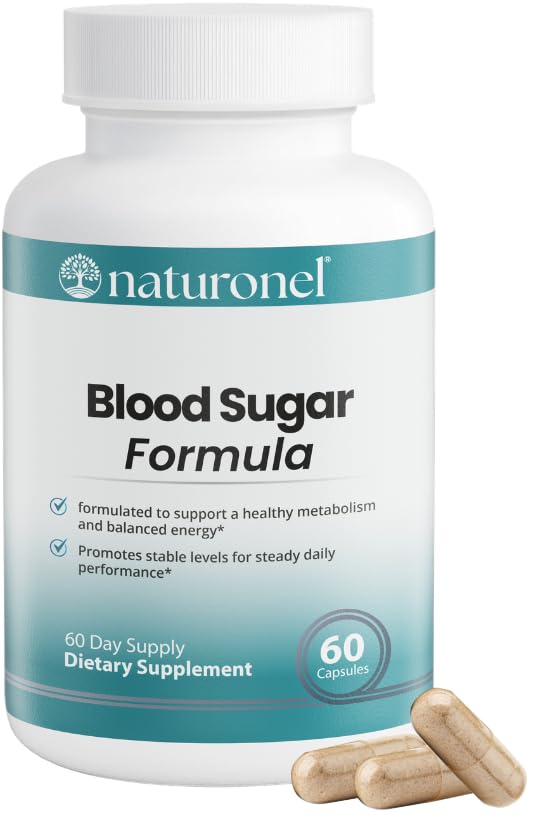 Naturonel Blood Sugar Formula – Metabolic Support with Cinnamon, Banaba, Bitter Melon, Guggul, Licorice, Gymnema, Juniper, Alpha Lipoic Acid & Chromium | Made in USA, GMP Certified Naturonel Au supplements
