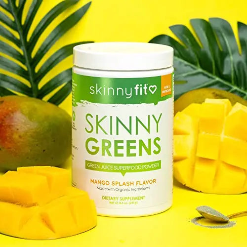 SkinnyFit Mango Splash Skinny Greens, Green Juice Superfood Powder, Natural Energy SkinnyFit Au supplements
