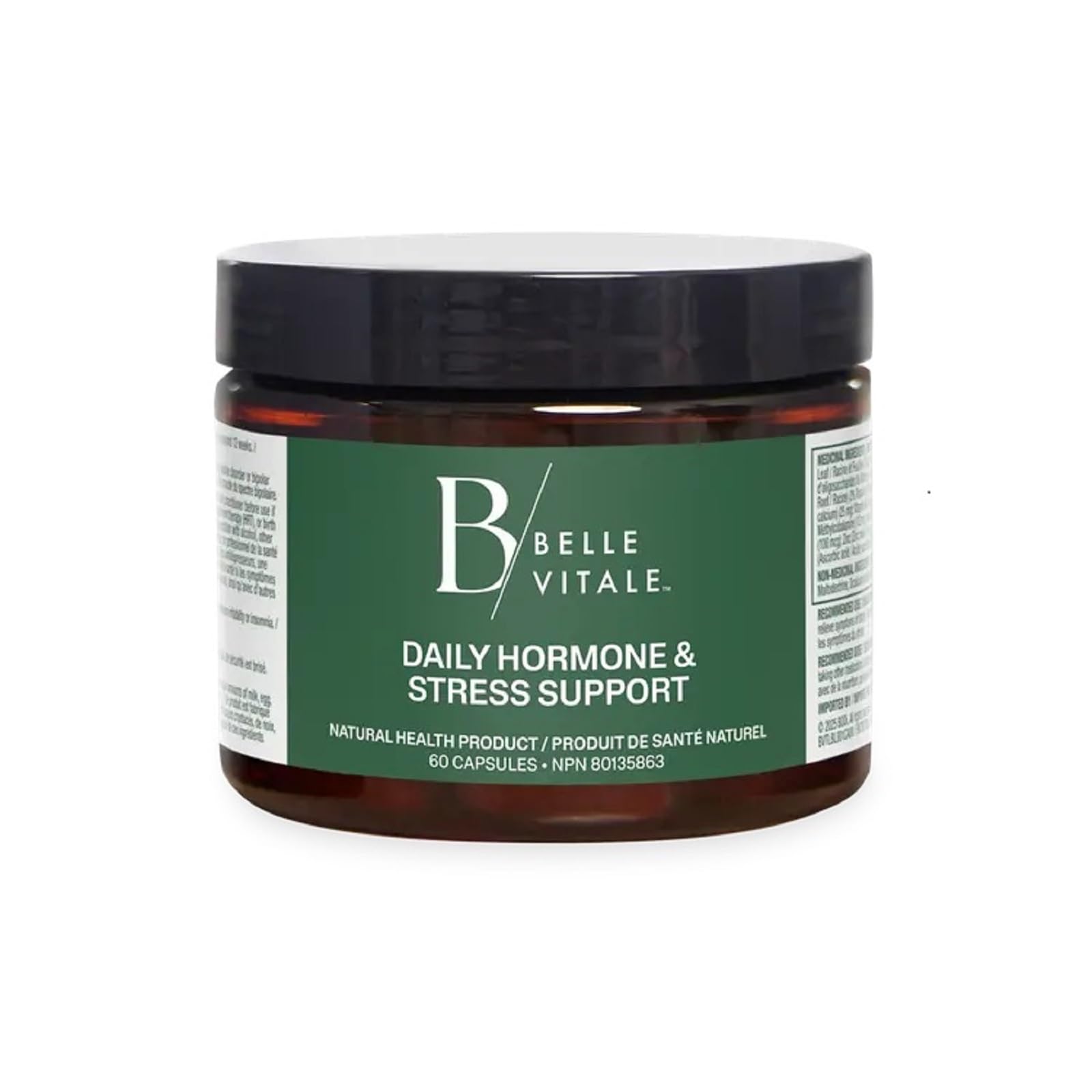 BODi Belle Vitale Daily Hormone & Stress Support - Ashwagandha & Rhodiola - Helps Combat Stress & Supports Healthy Cortisol Levels - Vitamin B12 Help Energy Metabolism & Immune Health - 60 Capsules BODi Au supplements