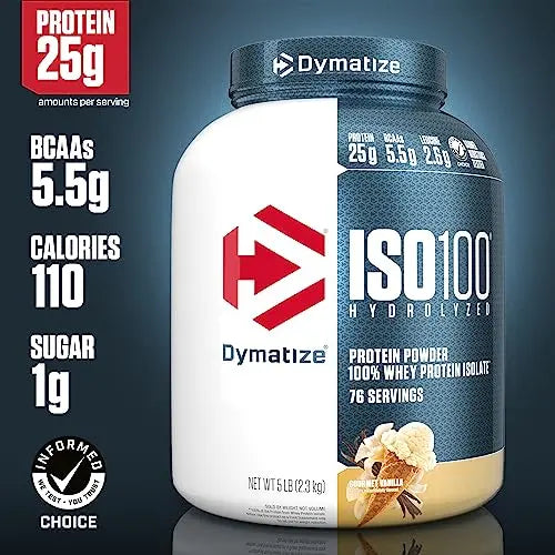 Dymatize ISO 100 Protein Powder with 25g of Hydrolyzed 100% Whey Isolate, Vanilla 5 Dymatize Au supplements