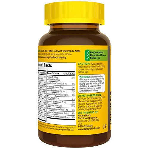 Nature Made Multivitamin Tablets with Iron, Multivitamin for Women and Men Nature Made Au supplements
