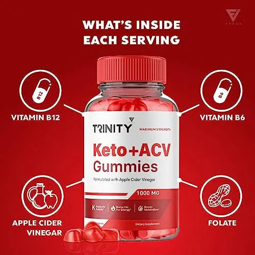 (3 Pack) Trinity Keto, Trinity Keto ACV Gummies - Trinity Keto ACV Gummies Advanced Apple Fyvus Au supplements