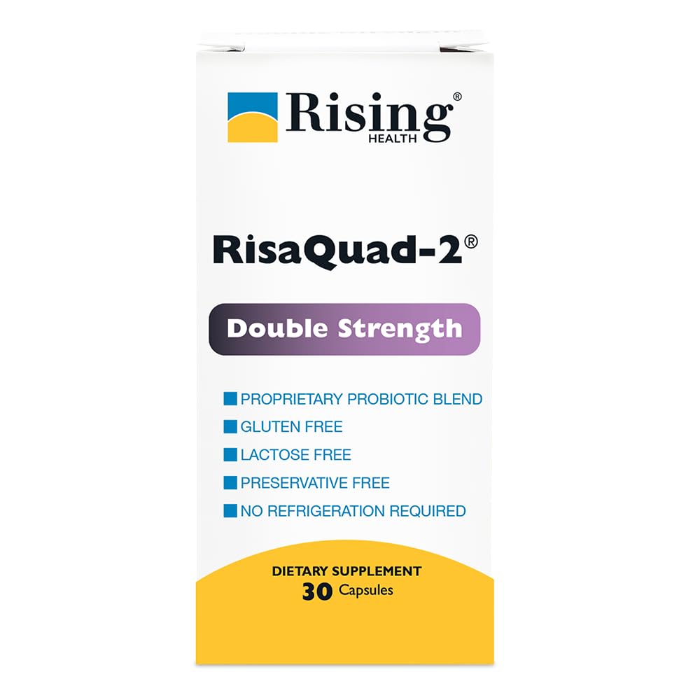 Rising Risaquad-2 Probiotic Dietary Supplement -375mg Pack of 30 Capsules Rising Au supplements