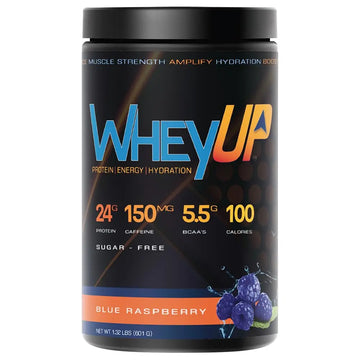 WheyUP Clear Whey Isolate Protein Powder, Blue Raspberry - 150mg Caffeine - 20 Servings WheyUP Au supplements