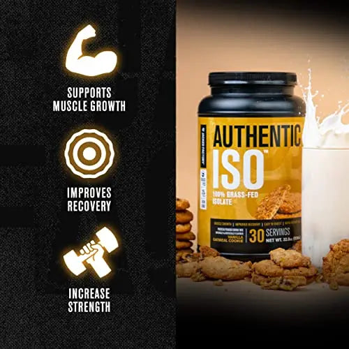 Authentic ISO Grass Fed Whey Protein Isolate Powder - Low Carb, Non-GMO Muscle Jacked Factory Au supplements