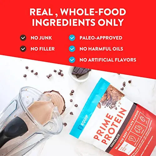 Equip Foods Prime Protein - Grass Fed Beef Protein Powder Isolate - Paleo and Keto Equip Au supplements
