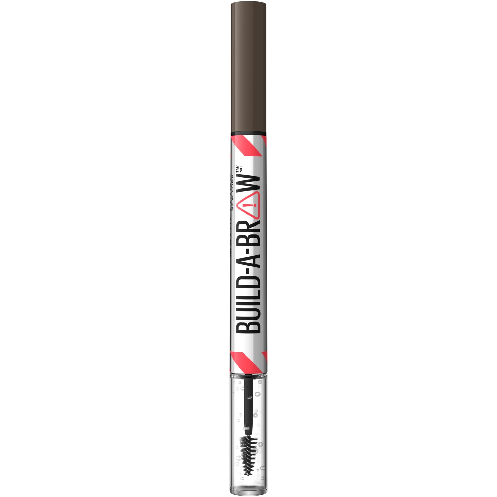 Maybelline Build-A-Brow 2-in-1 Brow Pen and Sealing Eyebrow Gel, Eyebrow Makeup for Real-Looking, Fuller Brows, Black Brown, 1 Count MAYBELLINE Au supplements