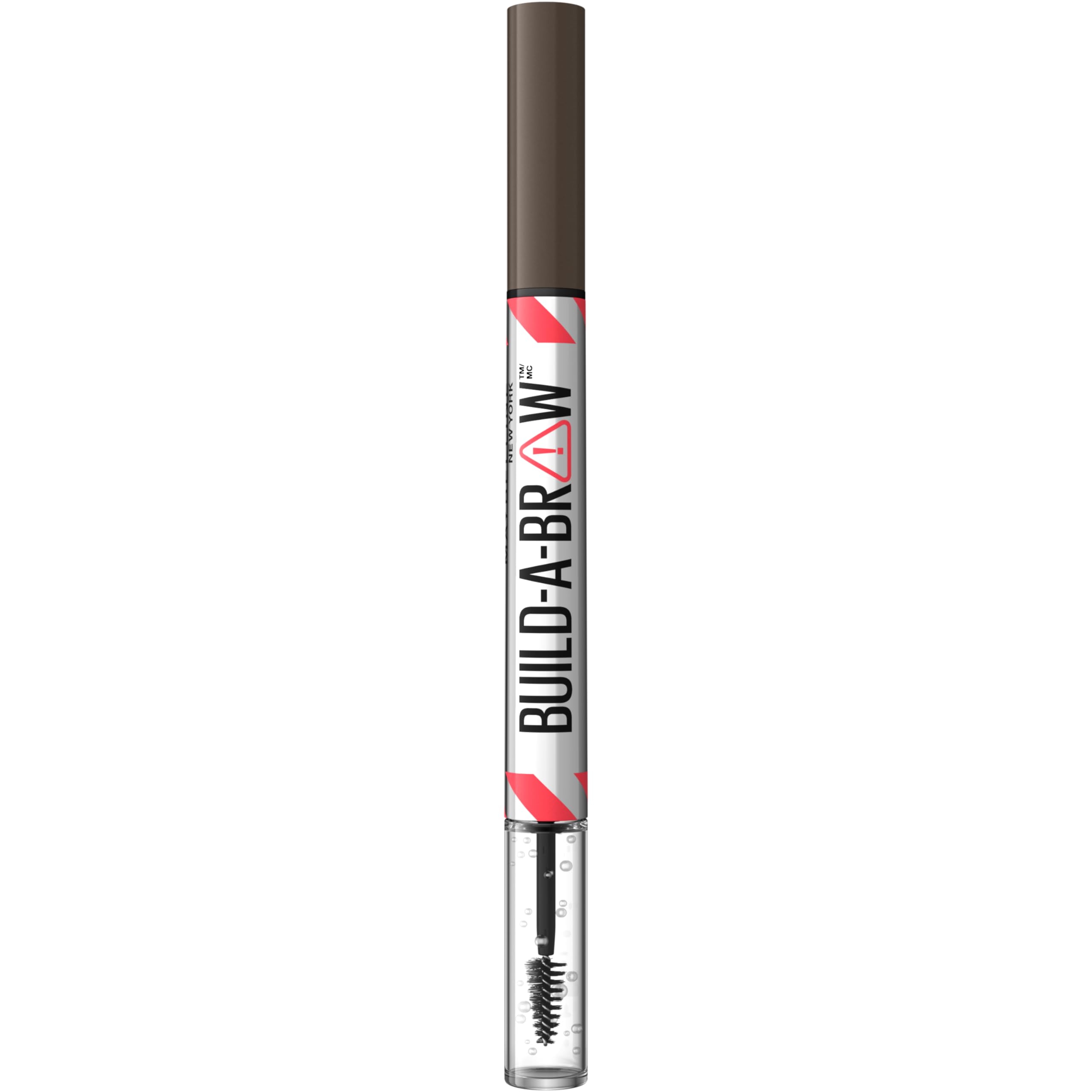 Maybelline Build-A-Brow 2-in-1 Brow Pen and Sealing Eyebrow Gel, Eyebrow Makeup for Real-Looking, Fuller Brows, Black Brown, 1 Count MAYBELLINE Au supplements