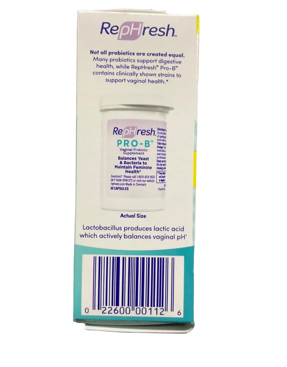Rephresh Pro-B Probiotic Feminine Supplement Capsules 30 Ea (pack of 2) image may vary Rephresh Au supplements