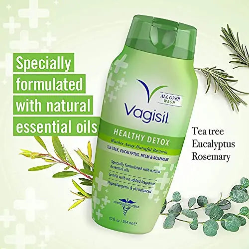 Vagisil Feminine Wash for Intimate Area Hygiene, Healthy Detox, All Over Body Wash for Women Vagisil Au supplements