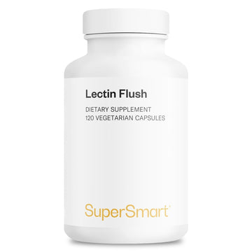 Supersmart - Lectin Flush - Lectin Blocker Shield Supplement - Digestive Support & Detox - Intolerances & Food Allergies - Intestinal Health | Non-GMO & Gluten Free - 120 Vegetarian Capsules Supersmart Au supplements