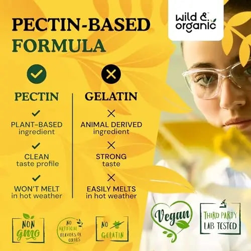 Wild & Organic Mullein Gummies - Daily Dietary Supplement for Respiratory, Digestive Wild & Organic Au supplements