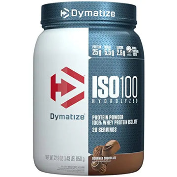 Dymatize ISO100 Hydrolyzed Protein Powder, 100% Whey Isolate , 25g of Protein, 5.5g BCA Dymatize Au supplements