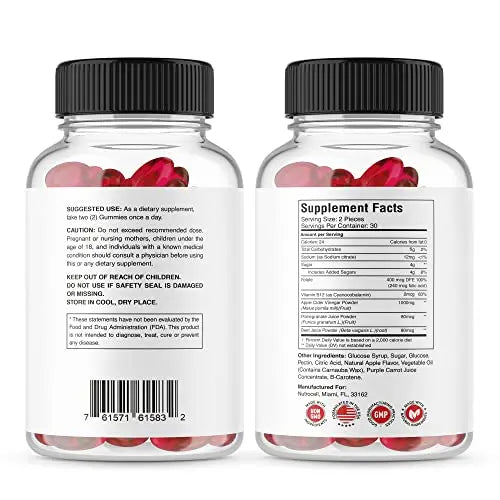 Nutrocell Simpli Health ACV Ketos Gummies Keto Apple Cider Vinegar 1050mg Nutrocell Au supplements