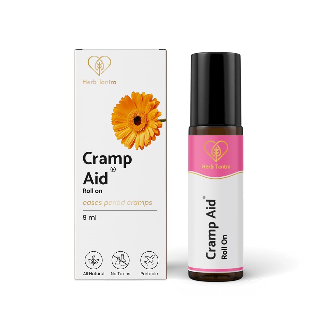 Cramp Aid Roll On for Menstrual Cramps | Instant Period Pain Relief | | Natural & Ayurvedic Alternative to hot Bags | Fits in Pocket Generic Au supplements
