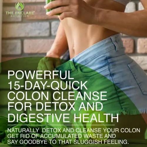 Colon Cleanser Detox. Premium 15 Day Fast-Acting Detox Cleanse Diet Pills, Probiotic THE ENCLARE NUTRITION Au supplements
