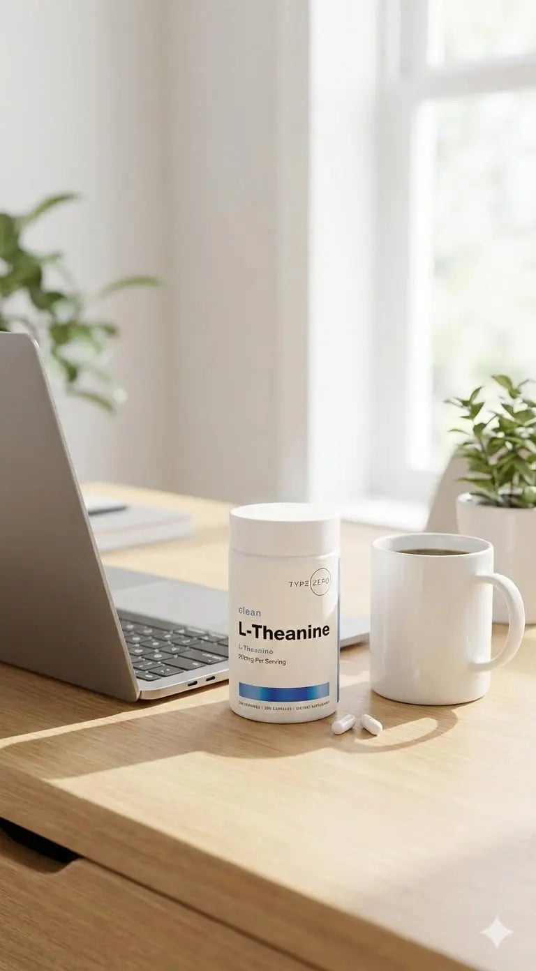 Type Zero L-Theanine (200mg) 200 Capsules - Clean L-Theanine Supplement, Keto, GMO-Free Type Zero Au supplements