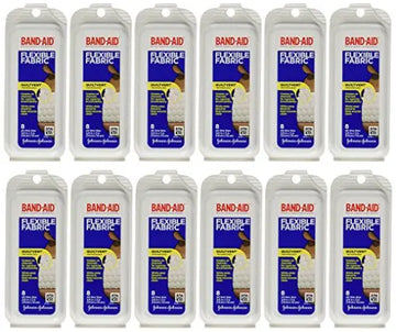 Band-Aid Flex Fabric Travel Pack - 8 Count, Pack of 12 Band-Aid Au supplements