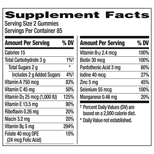 Centrum MultiGummies Gummy Multivitamin for Men, Multivitamin/Multimineral Supplement with Selenium, Antioxidants and Vitamin D3 Centrum Au supplements