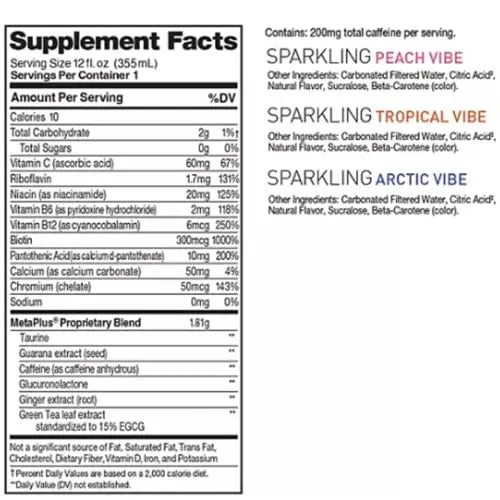 CELSIUS Energy Drink |Functional Essential Energy Drink Peach Vibe, Tropical and Arctic BETRULIGHT Au supplements